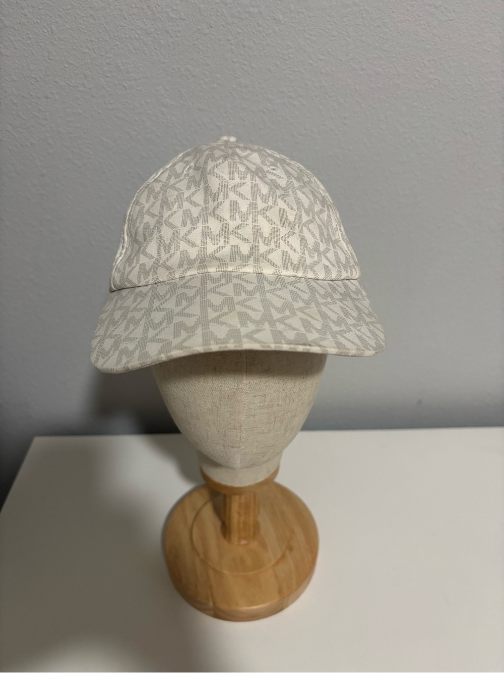 Michael Kors Cream MK Logo Baseball Cap